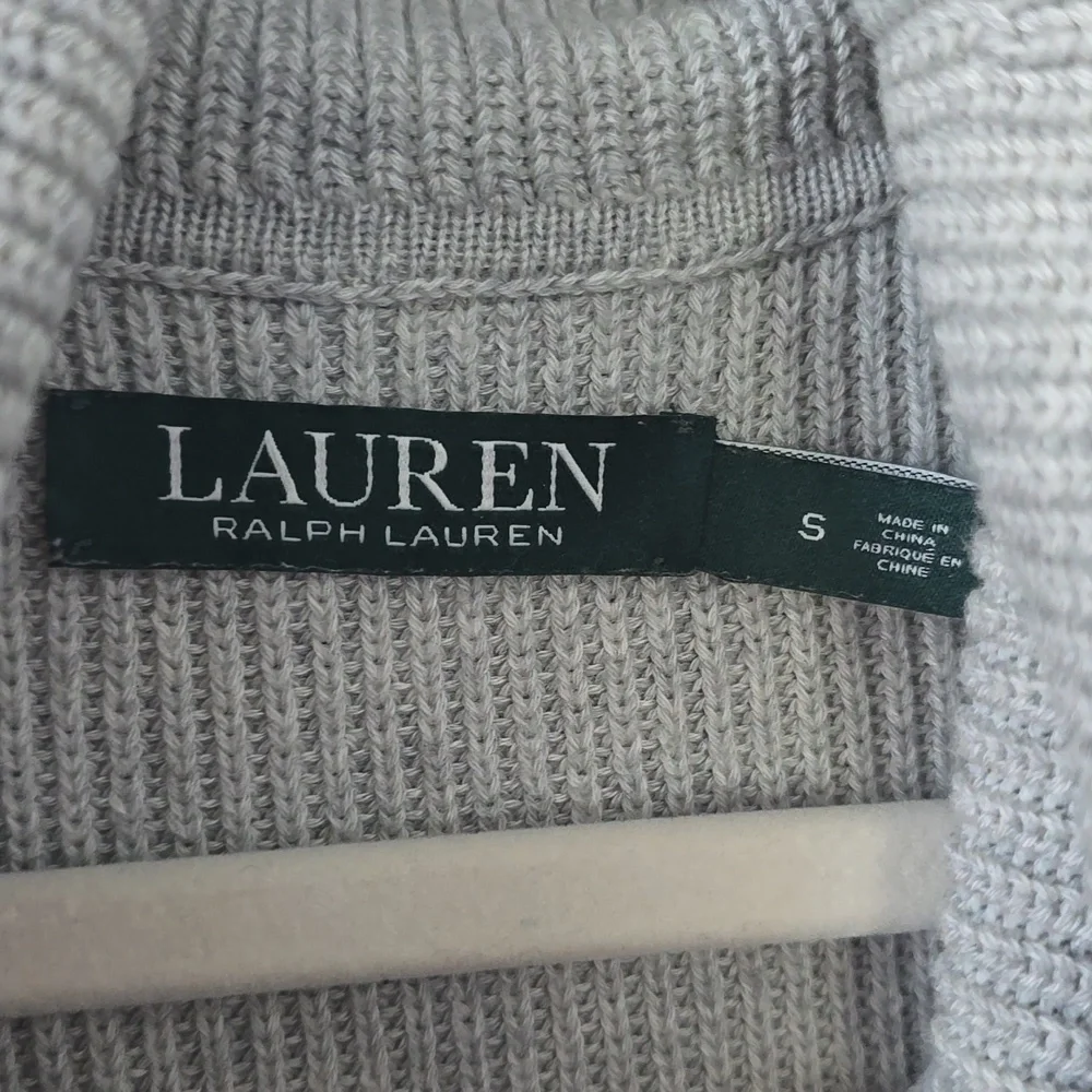 Lauren Ralph Lauren Gray Knit Turtleneck Sweater Dress Size Small